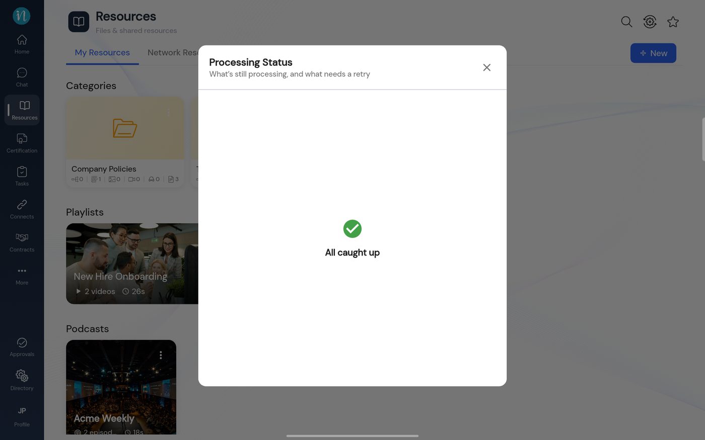 Processing Status