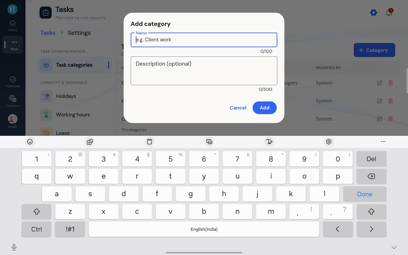Add category